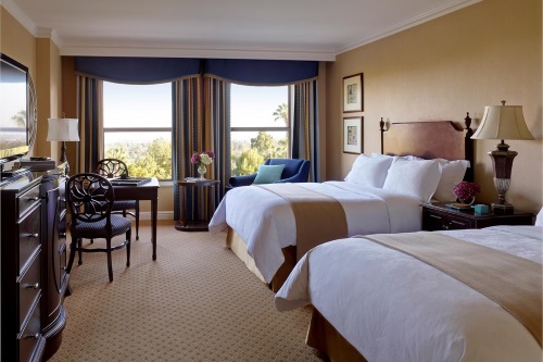The Langham Huntington kamer 2 double beds